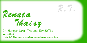 renata thaisz business card